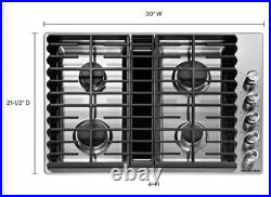KitchenAid 30 in. Gas Downdraft Cooktop in Stainless Steel 4 Burners KCGD500GSS