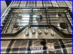 KitchenAid 36 5-Burner Gas Cooktop Stainless Steel (KCGS556ESS) Brand New