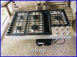 KitchenAid 36 Stainless 5 Burner Downdraft Gas Cooktop KCGD506GSS00 Propane LPG