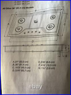 KitchenAid 36 Stainless Steel Gas Cooktop with 5 Sealed Burners KCGS356ESS00