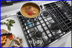 KitchenAid 36 W 5-Burner Gas Cooktop with Downdraft Exhaust Vent, KCGD506GSS, NEW