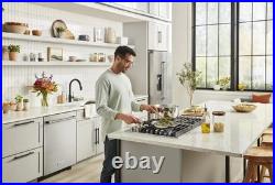 KitchenAid 36 W 5-Burner Gas Cooktop with Downdraft Exhaust Vent, KCGD506GSS, NEW