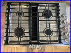 KitchenAid Downdraft 30 Cooktop KCGD500GSS Stainless Steel Works With Test Video