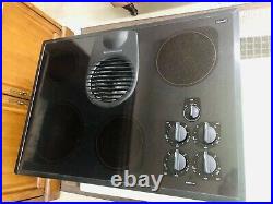 KitchenAid Electric Cooktop With Downdraft- Black Stove Glass Flat Top KECD805EBL0