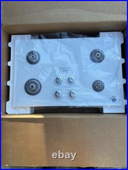 KitchenAid Gas Cooktop Schott Ceran Glass White 30 KGCC506RWW07