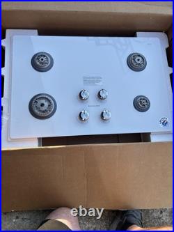 KitchenAid Gas Cooktop Schott Ceran Glass White 30 KGCC506RWW07