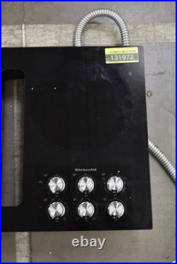 KitchenAid KCED606GBL 36 Black 5 Element Downdraft Electric Cooktop #131972 KitchenAid KCED606GBL 36 Black 5 Element Downdraft Electric Cooktop #131972