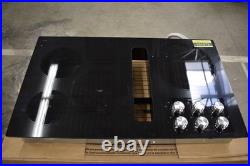 KitchenAid KCED606GBL 36 Black 5 Element Downdraft Electric Cooktop #131972 KitchenAid KCED606GBL 36 Black 5 Element Downdraft Electric Cooktop #131972