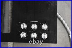 KitchenAid KCED606GBL 36 Black 5 Element Downdraft Electric Cooktop #131972 KitchenAid KCED606GBL 36 Black 5 Element Downdraft Electric Cooktop #131972