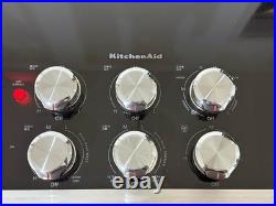 KitchenAid KCED606GSS 36 Ceramic-Glass 5 Element Electric Downdraft Cooktop