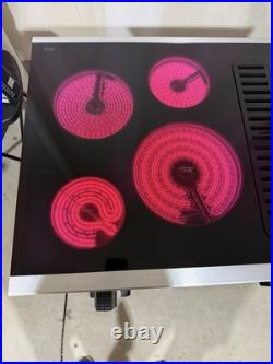 KitchenAid KCED606GSS 36 Ceramic-Glass 5 Element Electric Downdraft Cooktop