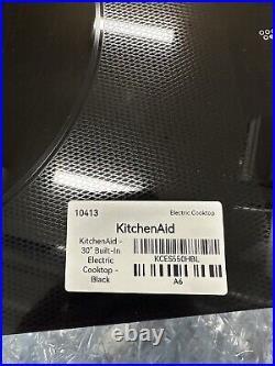 KitchenAid KCES550HBL 30'' 5-Elements Electric Cooktop Black