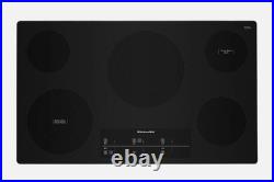 KitchenAid KCES956KSS 36 Radiant Electric Cooktop with 5 Elements