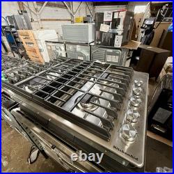 KitchenAid KCGD500GSS Gas Downdraft Cooktop with 4 Burners