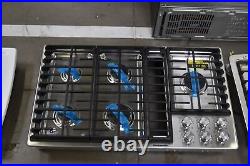 KitchenAid KCGD506GSS 36 Stainless Downdraft Gas Cooktop NOB #128126