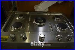 KitchenAid KCGS550ESS 30 Stainless 5-Burner Gas Cooktop NOB #47302 HRT