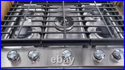 KitchenAid KCGS550ESS06 30 5-Burner Gas Cooktop Stainless Steel Excellent