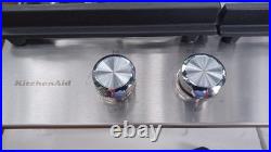 KitchenAid KCGS550ESS06 30 5-Burner Gas Cooktop Stainless Steel Excellent