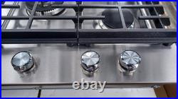 KitchenAid KCGS550ESS06 30 5-Burner Gas Cooktop Stainless Steel Excellent