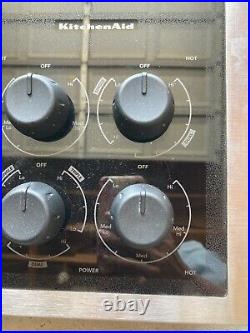 KitchenAid KECC506RSS05 30in. 4 Element Electric Cooktop Black Glass TESTED