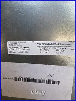 KitchenAid KECC506RSS05 30in. 4 Element Electric Cooktop Black Glass TESTED