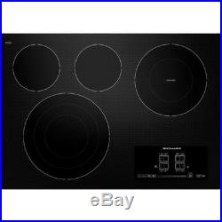 Kitchenaid 30 Architect Series II Black Electric Cooktop KECC607BBL