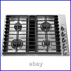 Kitchenaid 30 Inch Gas Downdraft Cooktop Modelkcgd500gss 4 Burner Stainless