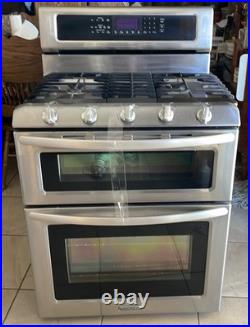Kitchenaid double oven Gas/electric(double Fuel) Stove. Five Burners. Local Pickup