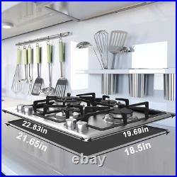 Koxking Bulit-in Gas Cooktop Propane Stove Top 4 Burner Dual fuel NG/LPG 24 in Koxking Bulit-in Gas Cooktop Propane Stove Top 4 Burner Dual fuel NG/LPG 24 in