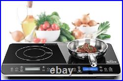 LCD Portable Double Induction Cooktop 1800W Digital Electric Sensor Touch Stove