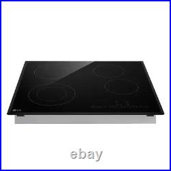 LG 24 in. 4 Elements Radiant Electric Cooktop in Black with Dual Element