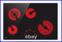 LG 30 Built-In Electric Cooktop with 5 Elements Flat Stovetop- Black LCE3010SB LG 30 Built-In Electric Cooktop with 5 Elements Flat Stovetop- Black LCE3010SB