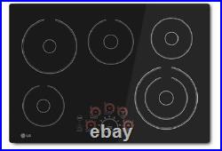 LG 30 Built-In Electric Cooktop with 5 Elements Flat Stovetop- Black LCE3010SB LG 30 Built-In Electric Cooktop with 5 Elements Flat Stovetop- Black LCE3010SB
