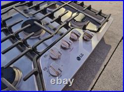 LG 30 Gas 5-Burner Stainless Steel Cooktop with 17000 BTU SuperBoilT LCG3011ST