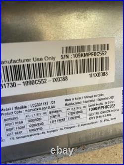 LG 30 Stainless Steel Gas Burner Cooktop LCG3011ST