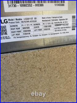 LG 30 Stainless Steel Gas Burner Cooktop LCG3011ST