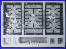 LG 30 in. Gas Cooktop in Stainless Steel with 5 Burners EasyClean CBGJ3023S