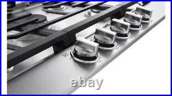 LG 30 in. Gas Cooktop in Stainless Steel with 5 Burners EasyClean CBGJ3023S
