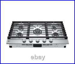 LG 36 Built In Gas Cooktop With 5 Burners & Easyclean Stainless Steel CBGJ3623S