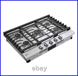 LG CBGJ3023S 30 Built-In Gas Cooktop with 5 Burners Easy Clean Stainless