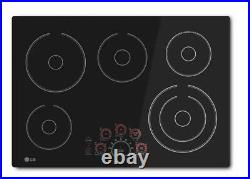 LG Electronics 30 in. Radiant Smooth Surface Electric Cooktop in Black