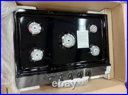 LG Gas Cooktop CBGJ3023D 30 5 Burner, Stainless Steel, Easy Clean, Black