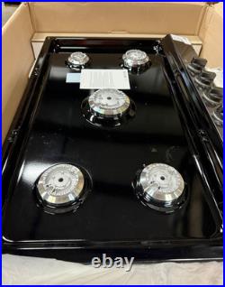 LG Gas Cooktop CBGJ3023D 30 5 Burner, Stainless Steel, Easy Clean, Black