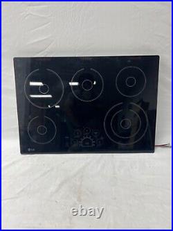 LG LCE3010SB 30 Built-In Electric Cooktop with 5 Elements & Warming Zone Black