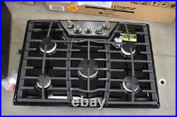 LG LCG3011BD 30 Black Stainless Natural Gas Cooktop NOB #103232 BF BP
