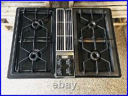 LOCAL PICKUP Jenn Air 30 Gas Stove Cooktop 1210484 (Black) With Downdraft Vent