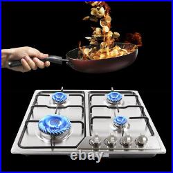 LPG/NG Countertop Gas Stove Cooktops Built-in Stove Cooktops with 4 Burners
