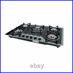 LPG/NG Gas Cooktop Natural Gas Propane Cooktops with 5 Burners 30Inch High Power