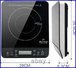 Luxury Portable Induction Cooktop 1800W with LCD Touch Control Silver Elegance