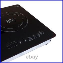 MD-2B 20 In. Mini Duo Dual Element Black Induction Glass-Ceramic Cooktop 1750W 8